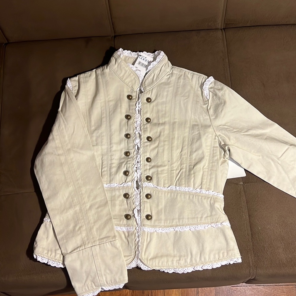 Woman Jacket , Tan Color , Size L, New with tag